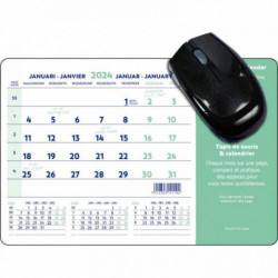 TAPIS DE SOURIS CALENDRIER MILLÉSIMÉ 23x18cm