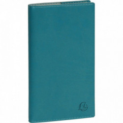 AGENDA SEMAINIER TEMPOREL 16 BLEU CANARD 8,5x16cm 12 mois