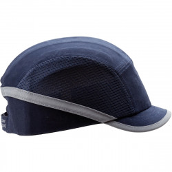 CASQUETTE ANTI HEURTS VISIÈRE COURTE BLEU