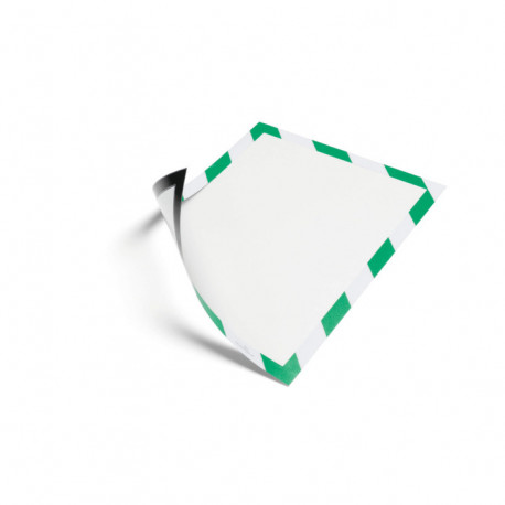 SACHET DE 5CADRE D’AFFICHAGE MAGNETIC SECURITY - VERT/BLANC 