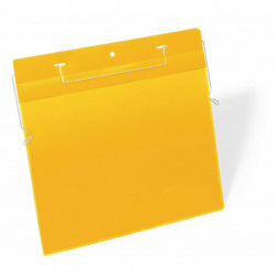 BOITE DE 50POCHETTE AVEC FIL DE SUSPENSION -A4 PAYSAGE, JAUNE