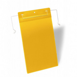 BOITE DE 50POCHETTE AVEC FIL DE SUSPENSION -A4 PORTRAIT, JAUNE