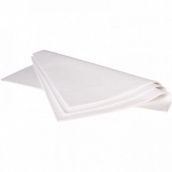 PAQUET DE 480 FEUILLES DE PAPIER DE SOIE 75X50CM BLANCHES