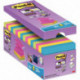 BLOC REPOSITIONNABLE 76X76 COULEUR ASS 90F PQT14 + 2 OFFERTS  Z-NOTE POST-IT SUPER STICKY  PEFC  