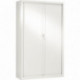 ARMOIRE À RIDEAUX HAUTE 4 TABLETTES H198CM GENERIC+ BLANC