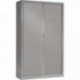 ARMOIRE À RIDEAUX HAUTE 4 TABLETTES H198CM GENERIC+ ALUMINIUM