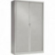 ARMOIRE À RIDEAUX HAUTE 4 TABLETTES H198CM GENERIC+ GRIS