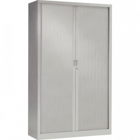 ARMOIRE À RIDEAUX HAUTE 4 TABLETTES H198CM GENERIC+ GRIS