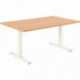 BUREAU ASSIS/DEBOUT BOOST FAB FR  réglage hauteur 65a135cm boitier commande inclus  chants anti choc  180X80 BLANC/BLANC 