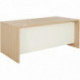 BUREAU SIMPLE L200XH75XP90CM CHÊNE STRUCTURÉ/BLANC BRABANT