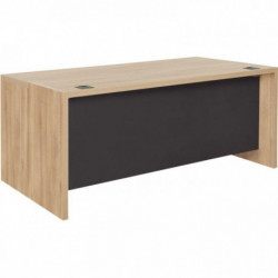 BUREAU SIMPLE L200XH75XP90CM CHÊNE DU BOCAGE/ANTHRACITE BRABANT