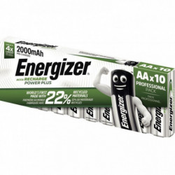 PAQUET 10 ACCU ENERGIZER AA 2000 MAH