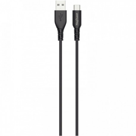 CORDON USB TYPE A VERS TYPE C 1.2M NOIR