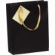 PAQUET DE 5 SACS CADEAUX 17X6X22CM NOIR/OR