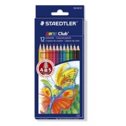 CRAYONS COULEUR NORIS ANTICASSE BTE12 +1 CRAYON PAPIER NORIS ET 1 GOMME OFF