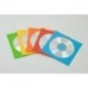 ENVELOPPES CD COULEURS ASSORTIES x50