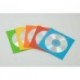 ENVELOPPES CD COULEURS ASSORTIES x50