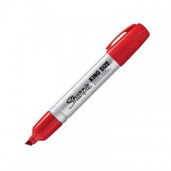 MARQUEURS SHARPIE METAL LARGE BISEAUTE ROUGE PAPERMAT