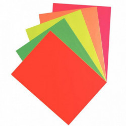 papiers affiches fluo